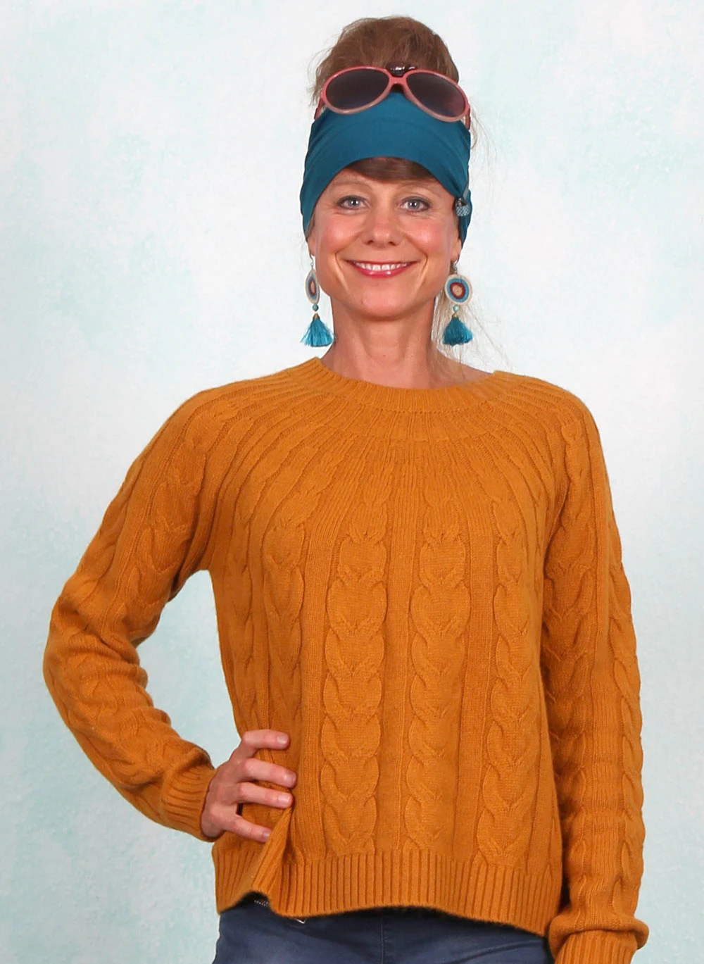 Pullover, 12500-3979, yellow - Image 1