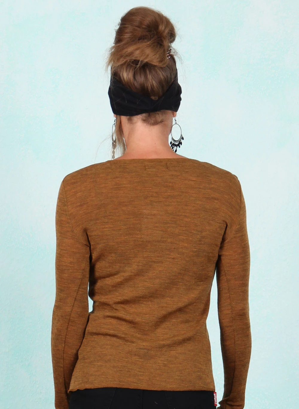 Shirt, 12674-2-543, brown-yellow - Image 3