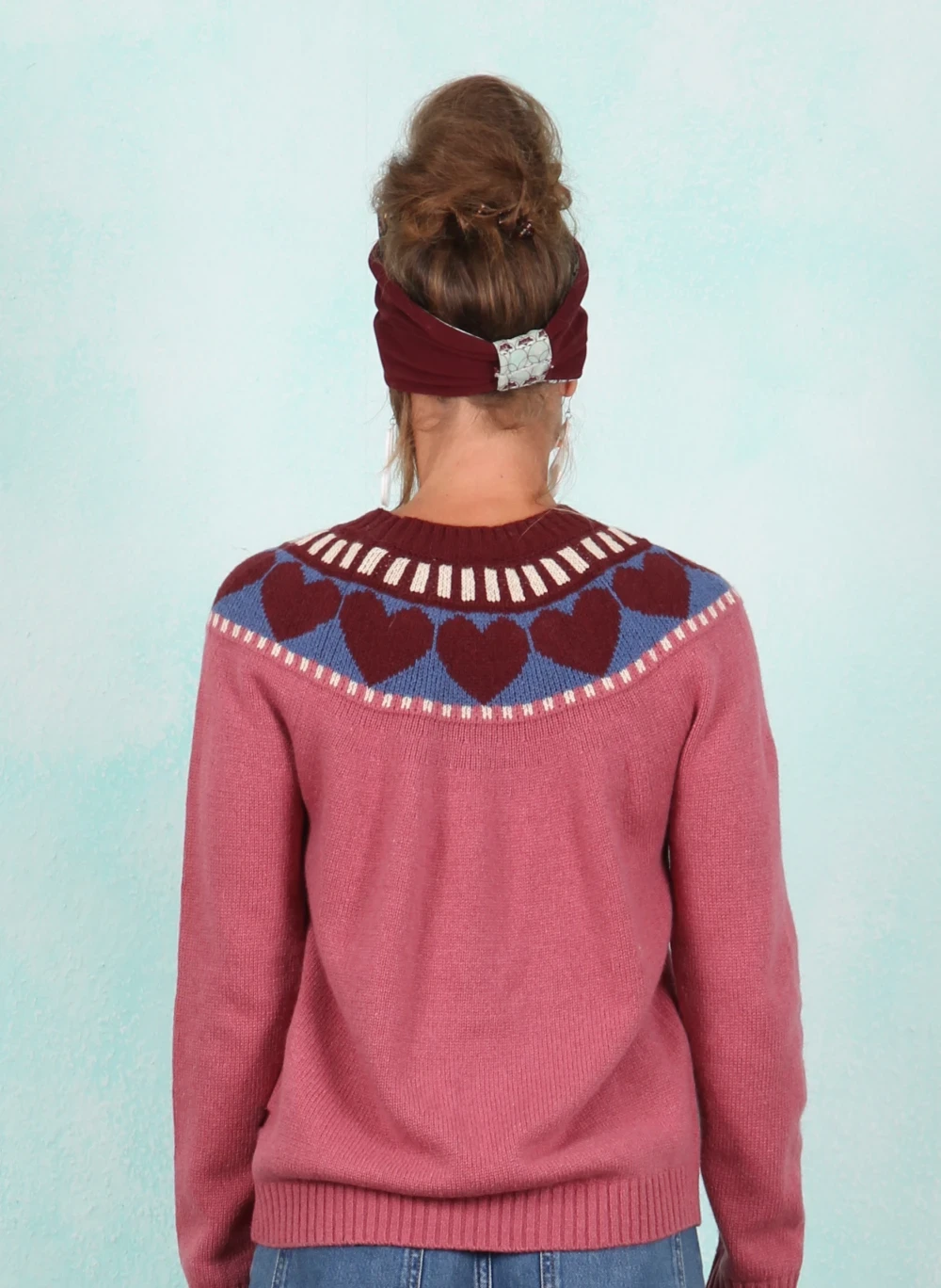 Pullover, 12817-05714, dark-pink - Image 3