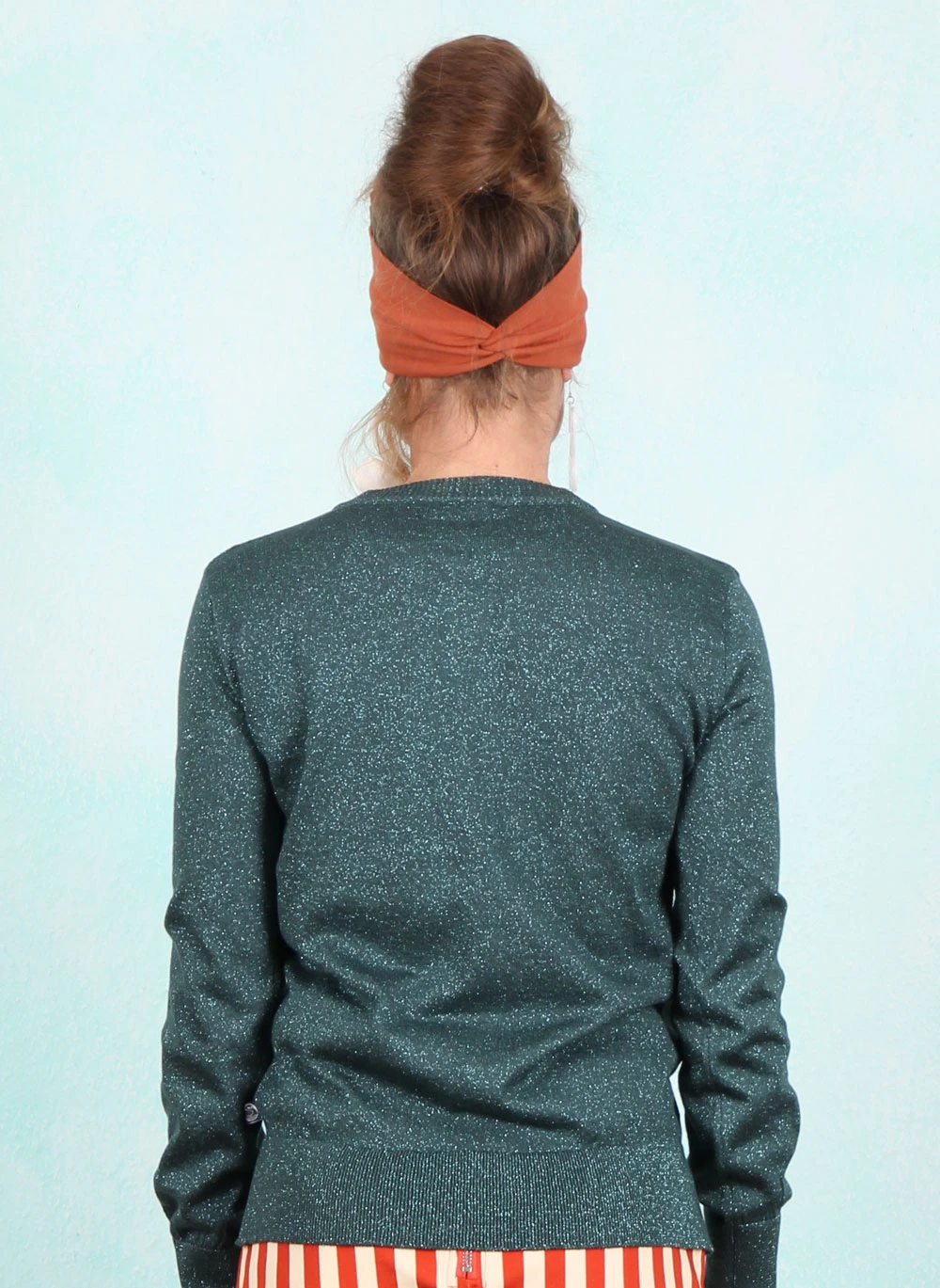 Cardigan, 12979-05387, sparkling-dark-green - Image 3