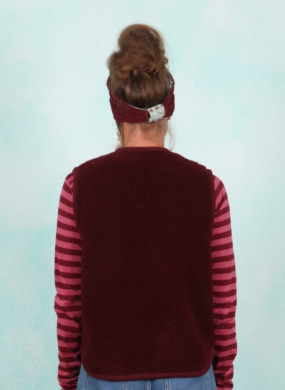 Fleece-Weste, 13057-05879, dark-wine - Image 3
