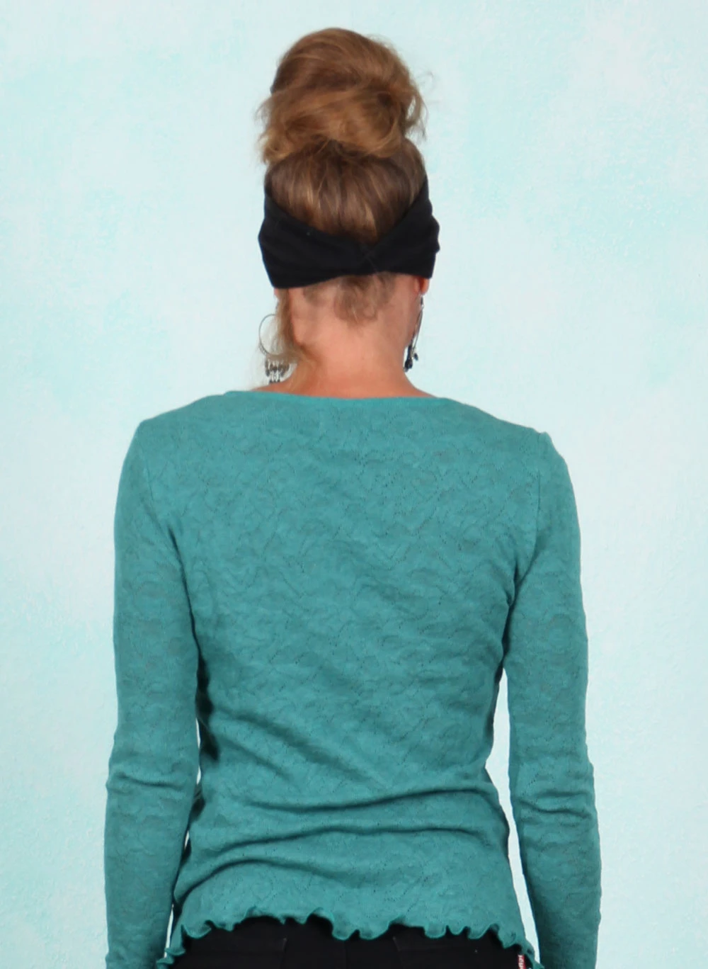 Shirt, 13553-J-116j, green-blue - Image 3