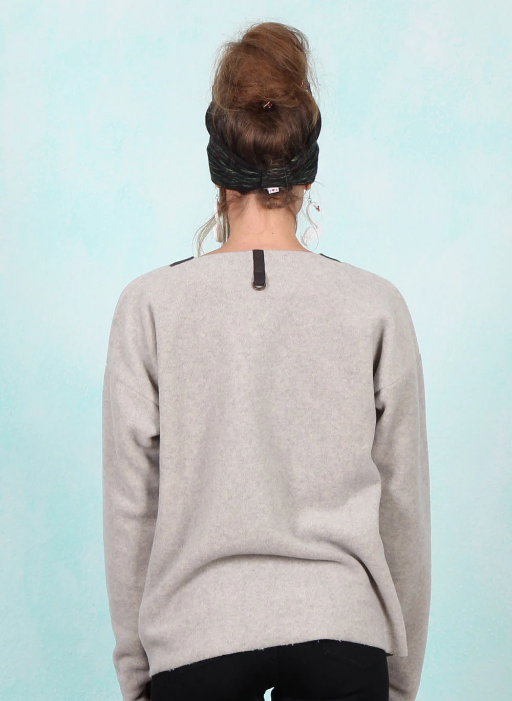 Fleece-Pullover, 1359-805, light-grey - Image 3
