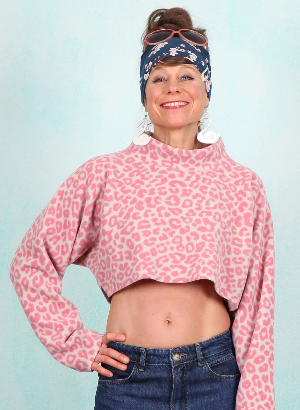 Fleece-Pullover, 1372P-358, pink - Image 1