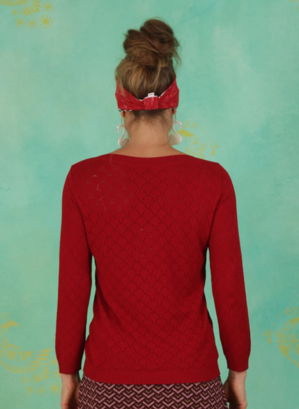 Pullover, Staying Up Knit Jumper, red - Image 3
