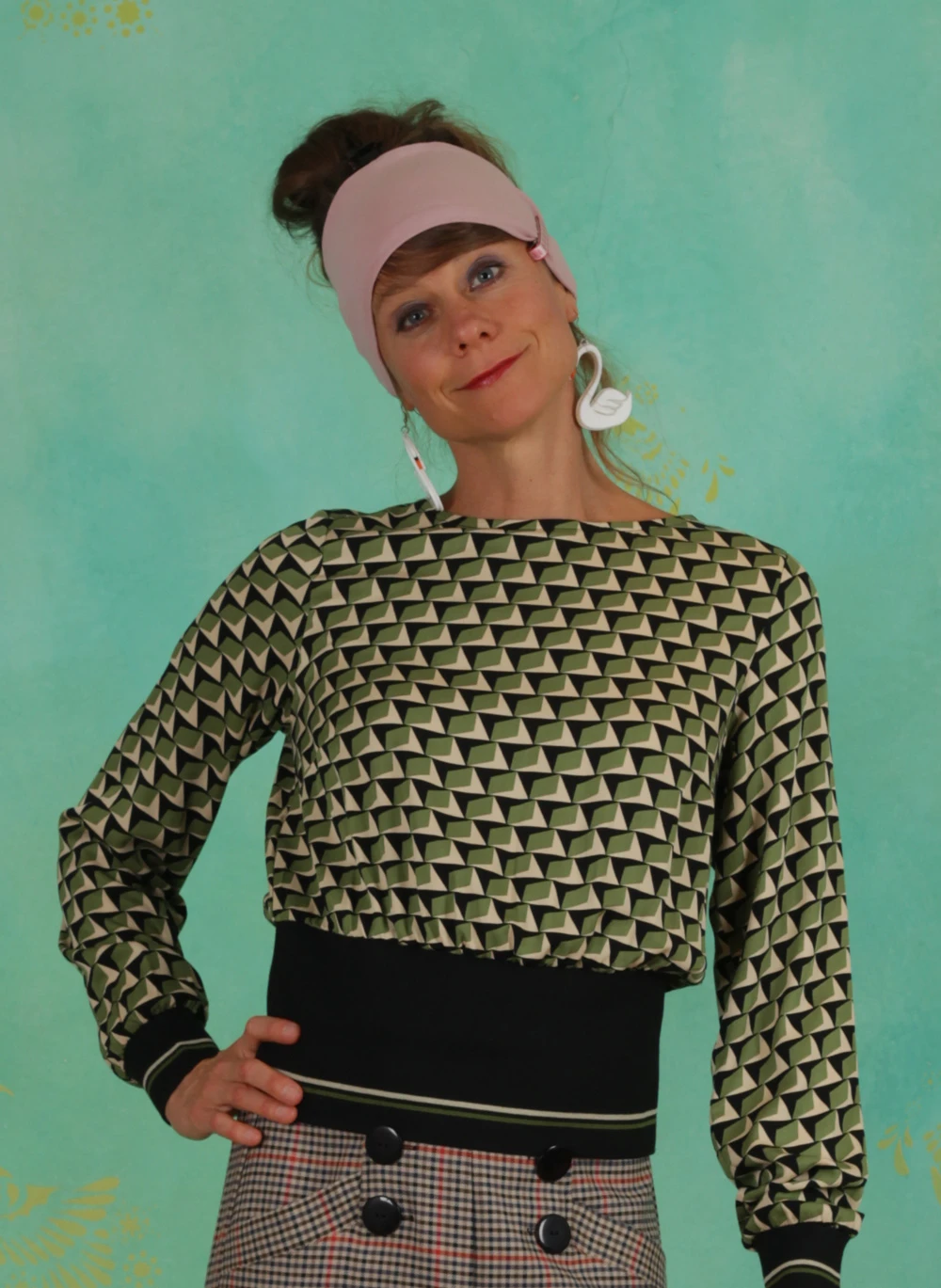 Shirt, 2095-011, green - Image 1