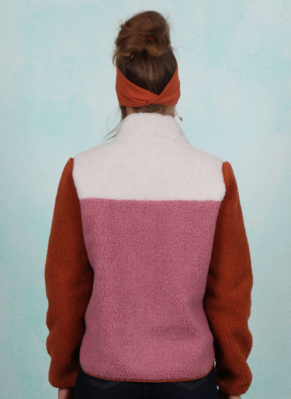 Fleece-Jacke, 39739-9506, offwhite-rose-brown - Image 1