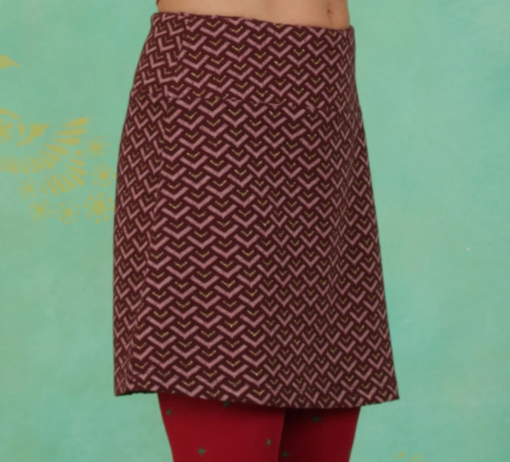 Rock, Stage Time Skirt, pink-burgundy - Image 2