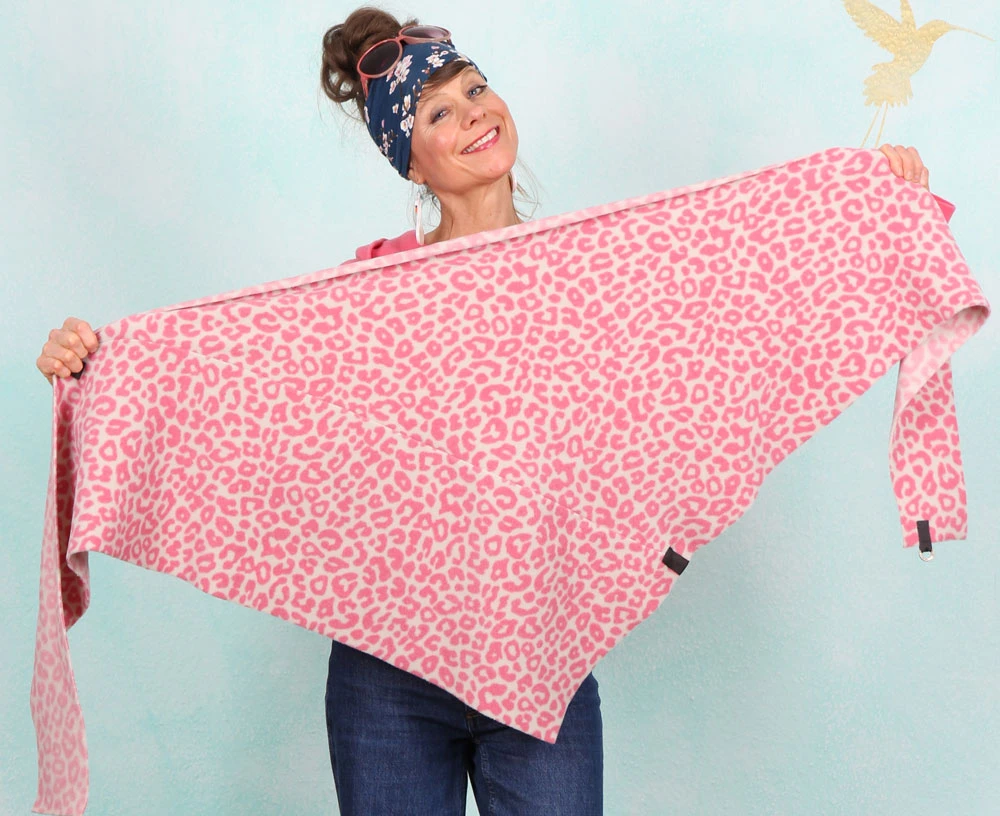 Fleece-Schal, 4051P-358, pink - Image 2