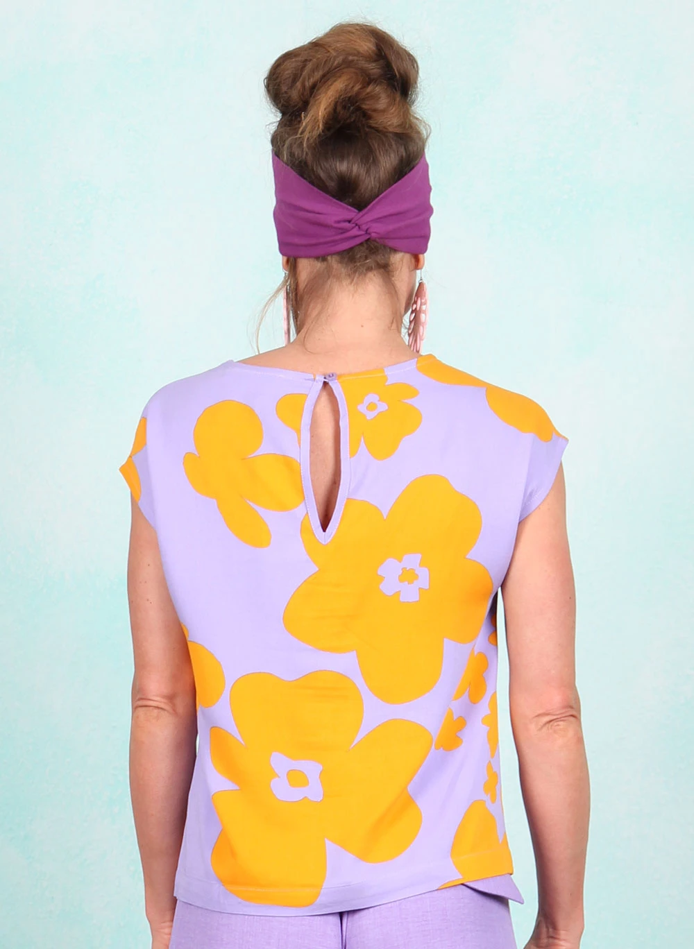 Top, 51224B, lilac-orange - Image 3
