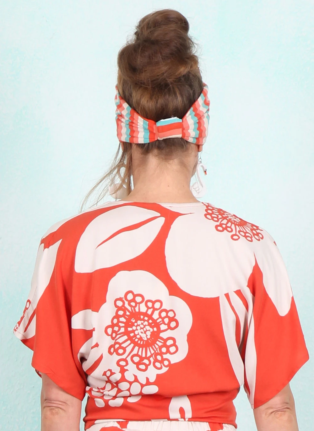 Bluse, 61245B, orange-red - Image 3