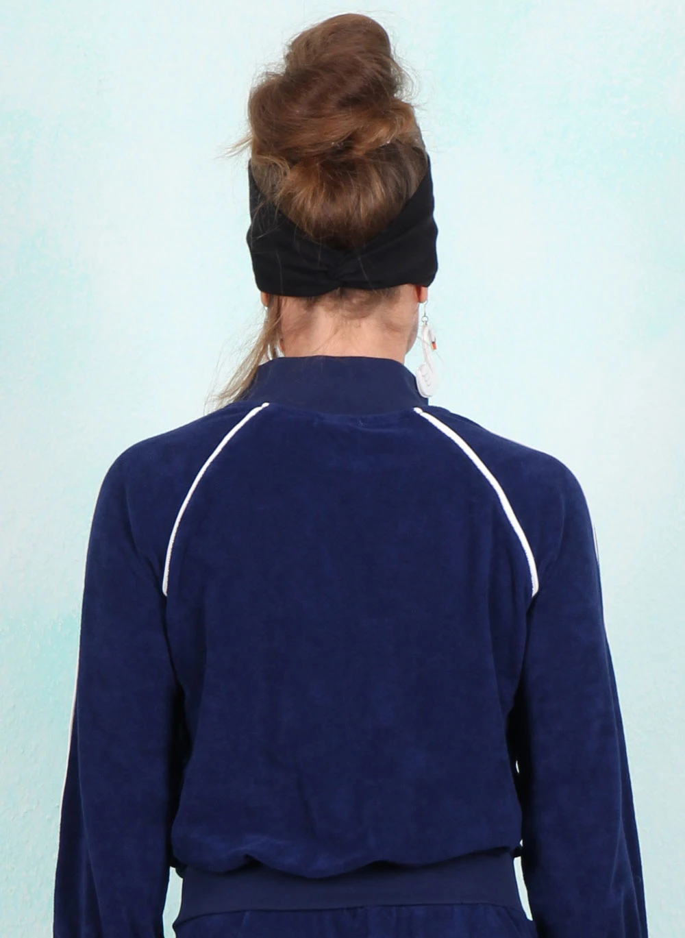 Frottee-Jacke, 61673A, blue - Image 3