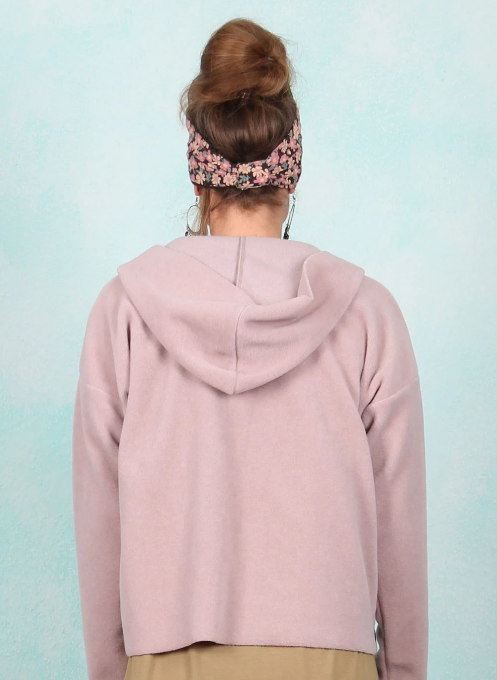 Fleece-Cardigan, 7158-401, light-rose - Image 3