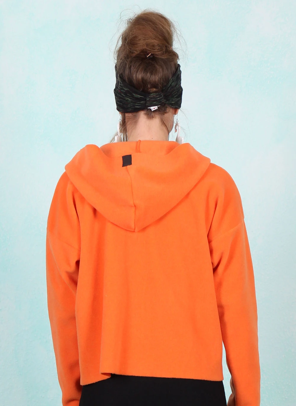 Fleece-Cardigan, 7158-773, orange - Image 3