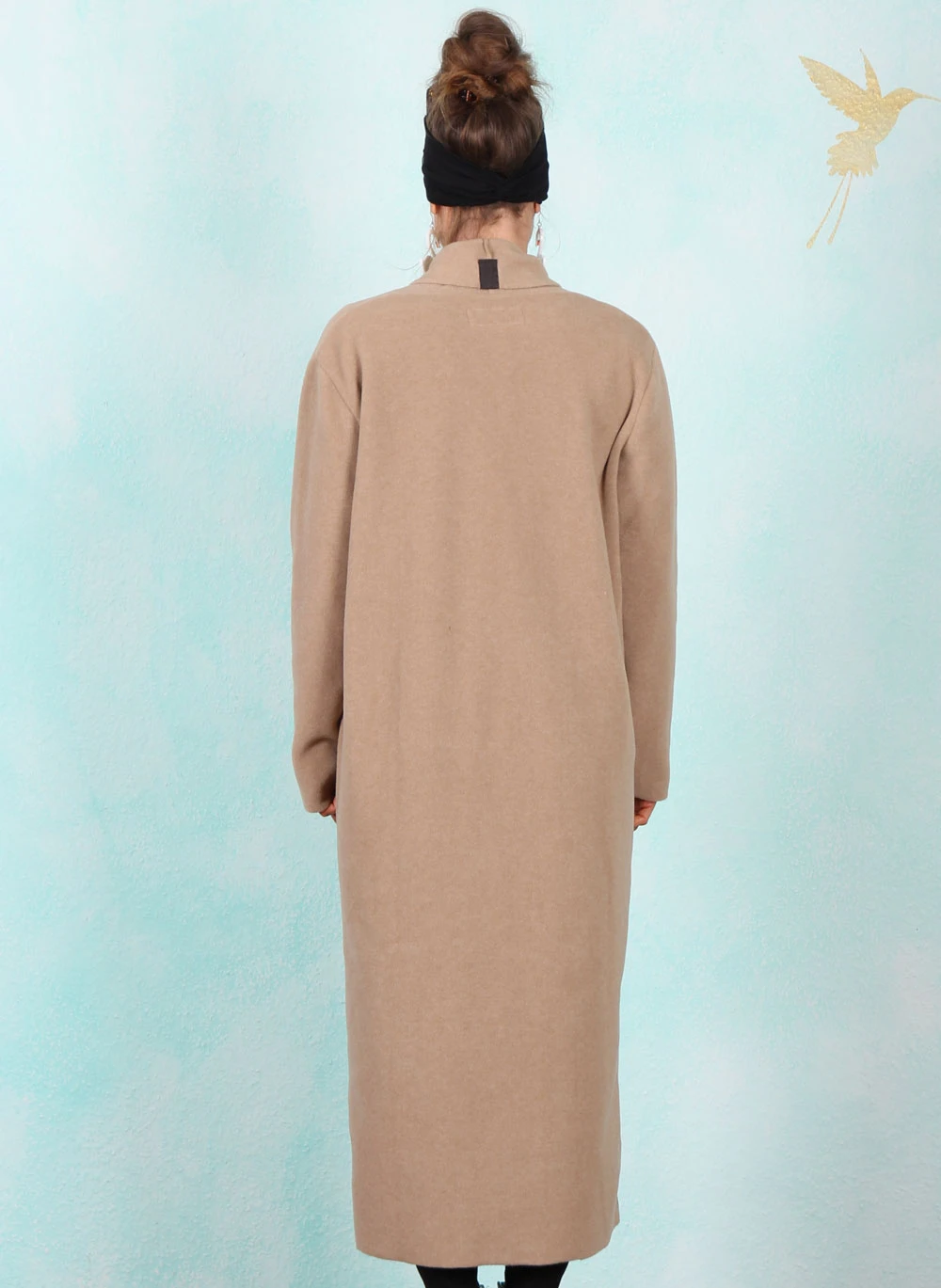 Fleece-Cardigan, 7162-815, light-brown - Image 3