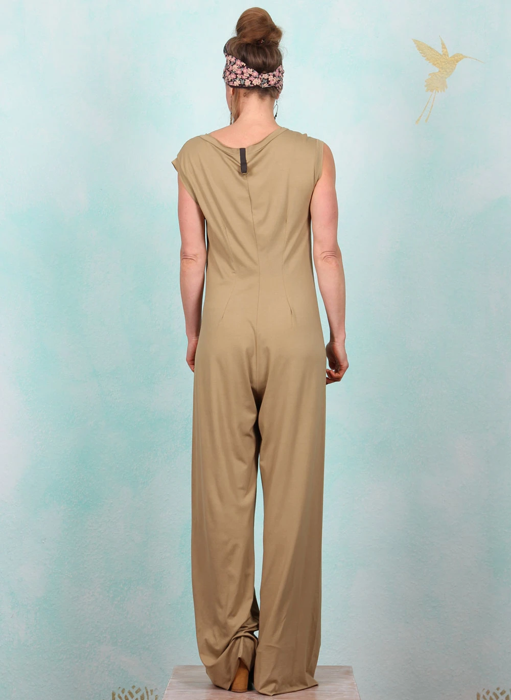 Jumpsuit (fällt größer aus), 99020-655, green-beige - Image 2