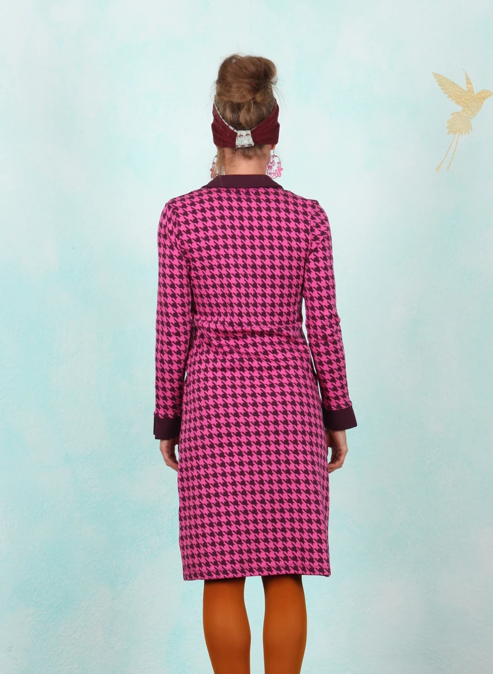 Kleid, AW26182, wine-pink - Image 3