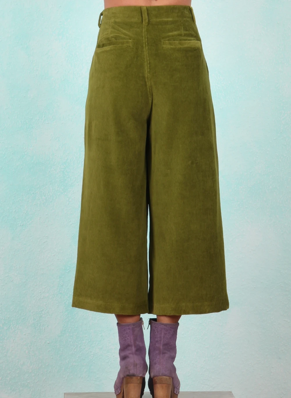 Cord-Velour-Hose, AW26324, green - Image 3