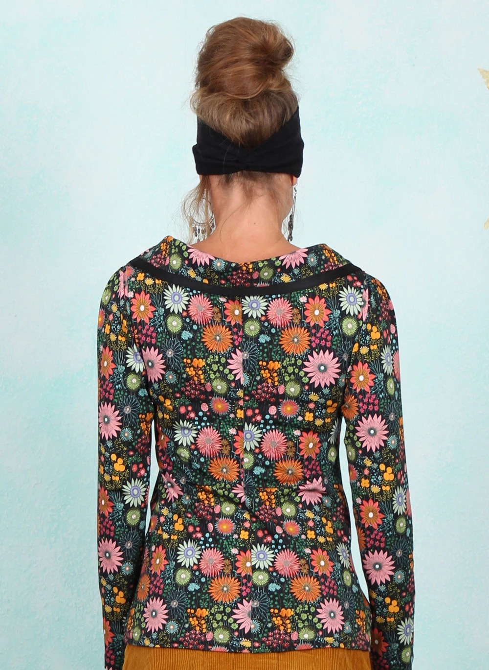 Bluse, BL-3396, black-multi - Image 3