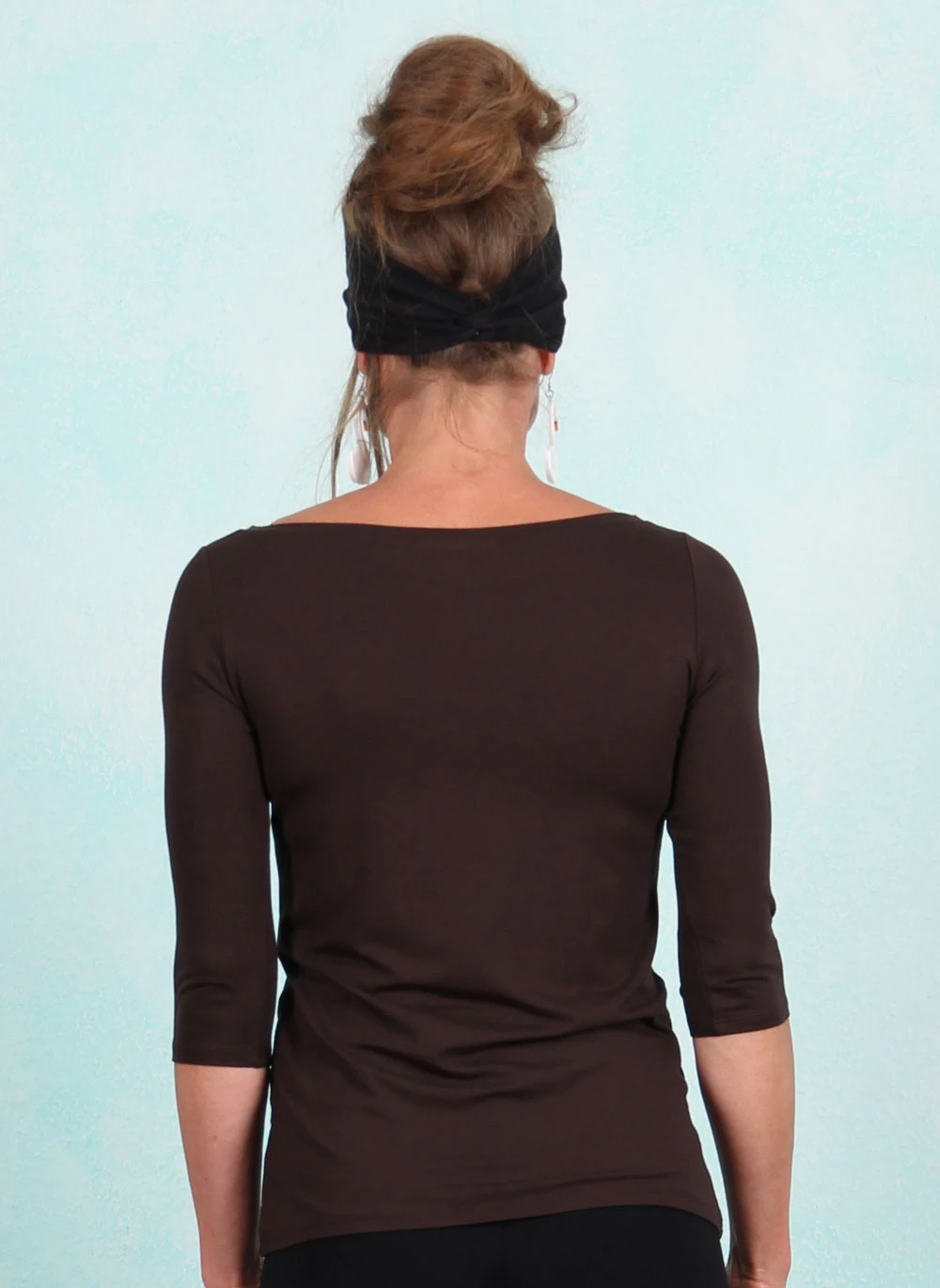 Shirt, D-0122, brown - Image 3
