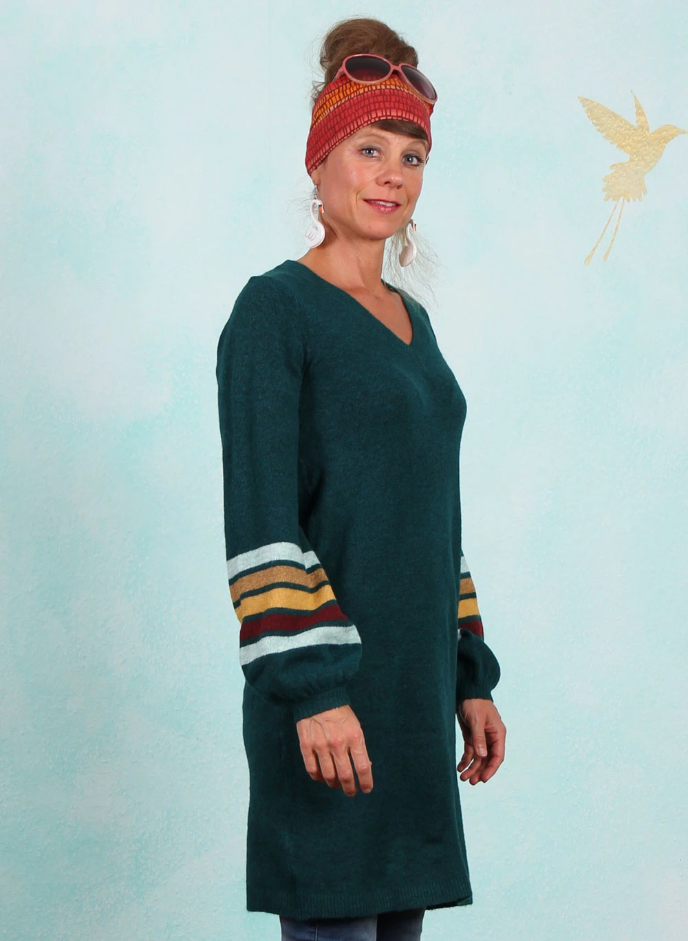 Kleid, D1195, dark-green - Image 2