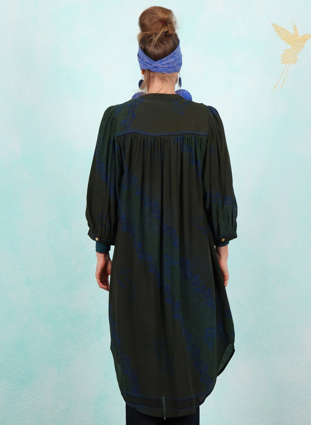 Kleid, DORTE-DRS-2945, dark-green - Image 3