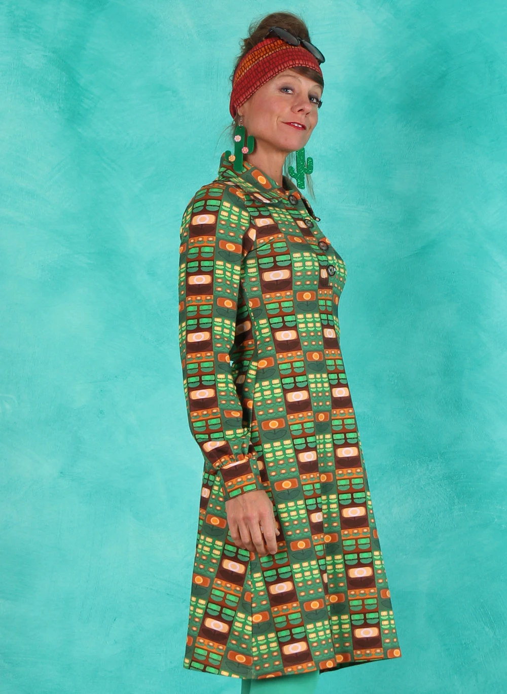 Kleid, DRE-01515, green-multi - Image 2