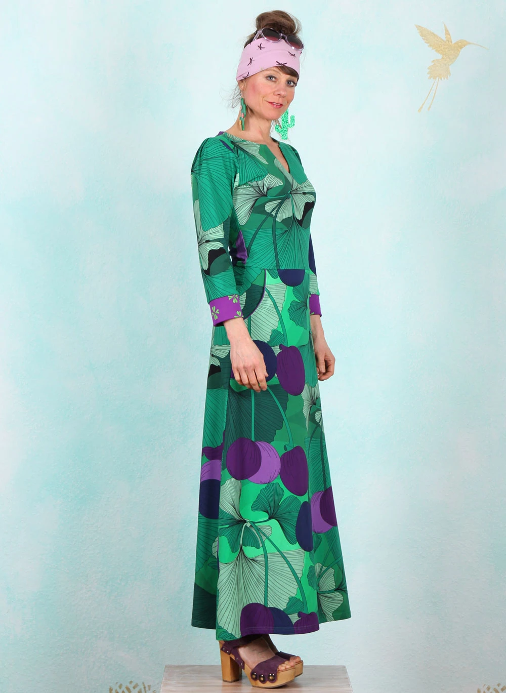 Kleid, DRE-01556, green-multi - Image 2