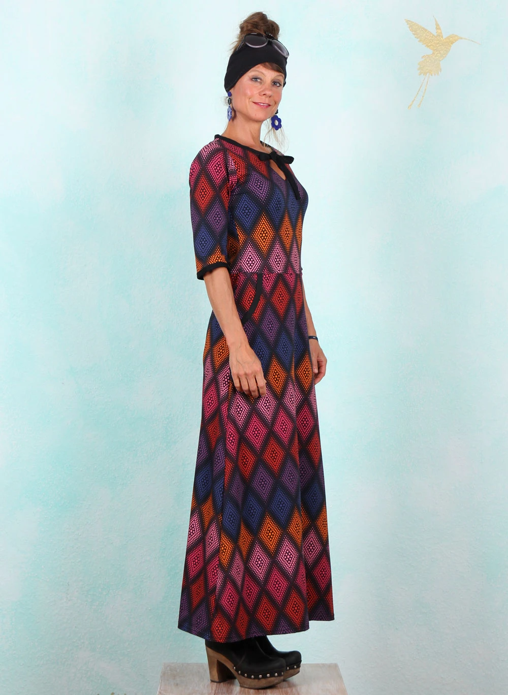 Kleid, DRE-01594, black-multi - Image 3