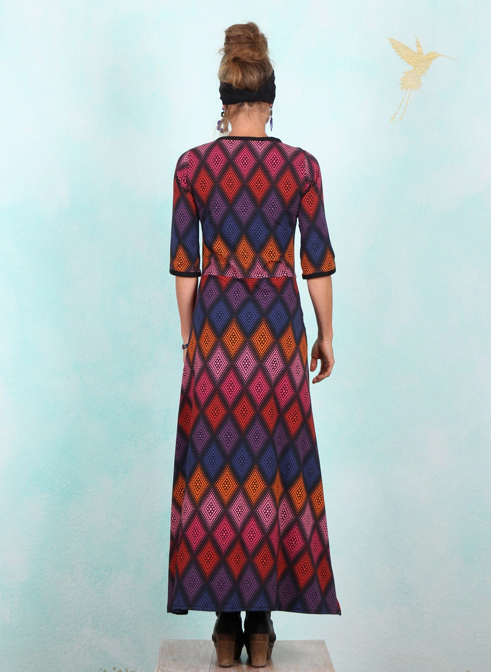 Kleid, DRE-01594, black-multi - Image 2