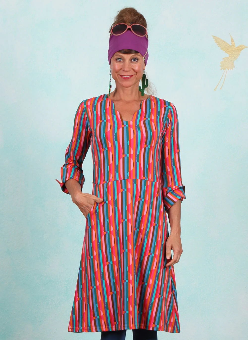 Kleid, DRE-01602, multi - Image 1