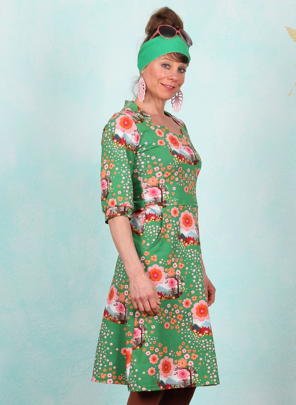 Kleid, DRE-01707, green - Image 2