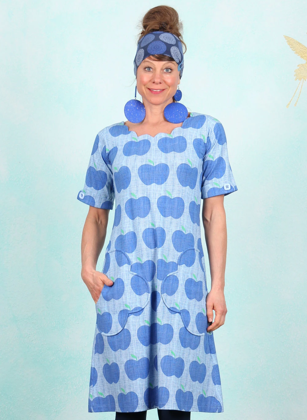 Kleid, DRE-01714, blue - Image 1