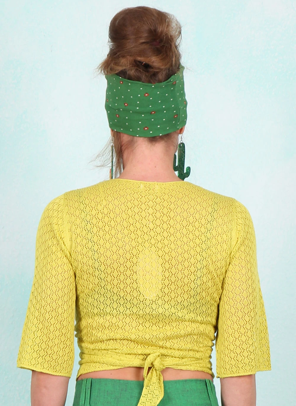Cardigan, HF066-BRES-C70, yellow - Image 3