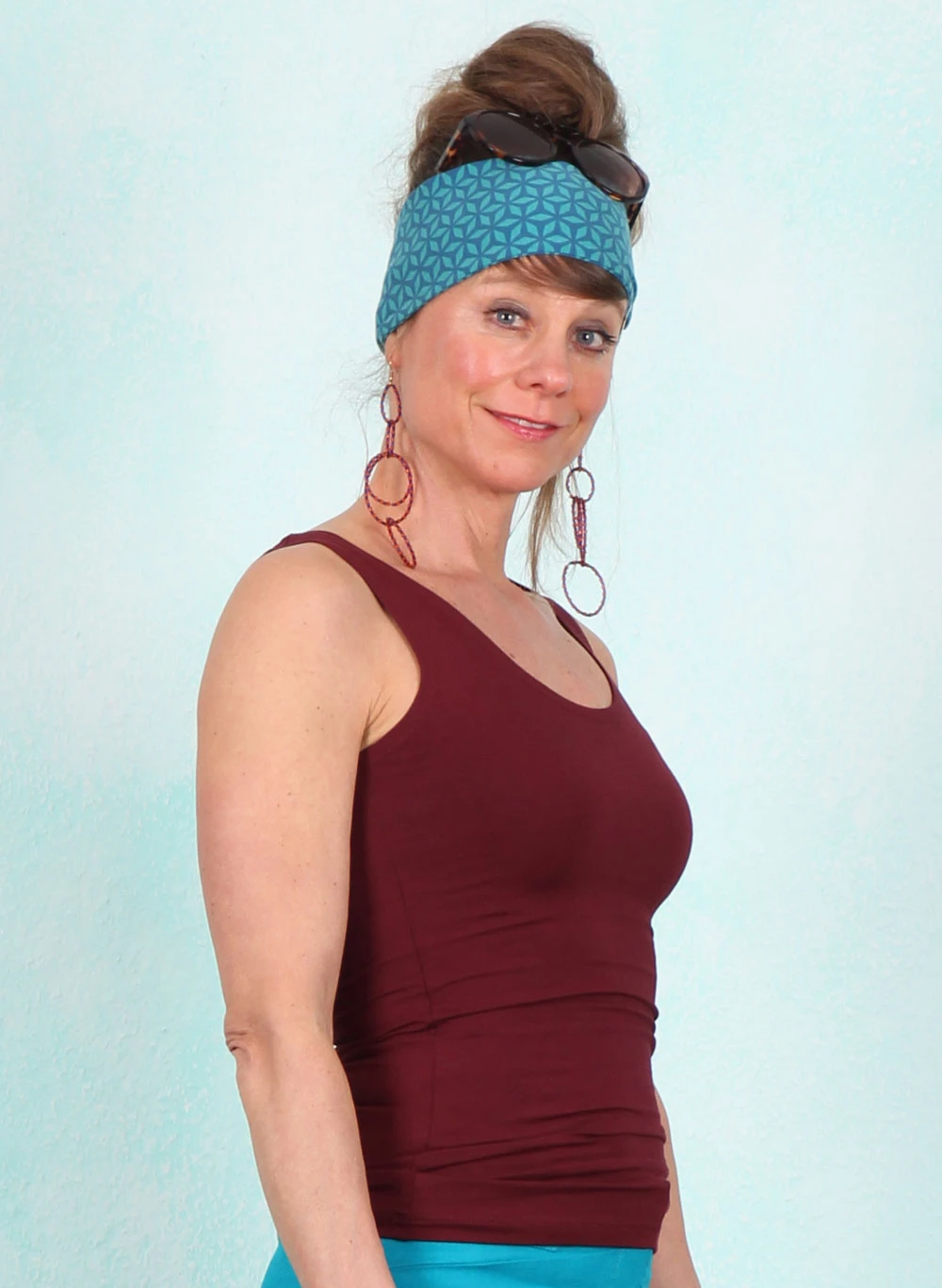 Top, HU055-BVS-W05, red-brown - Image 3
