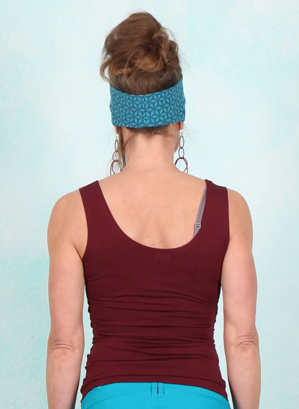 Top, HU055-BVS-W05, red-brown - Image 2