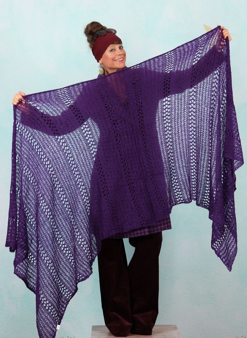 Schal, HV032-MHE-V01, purple - Image 2