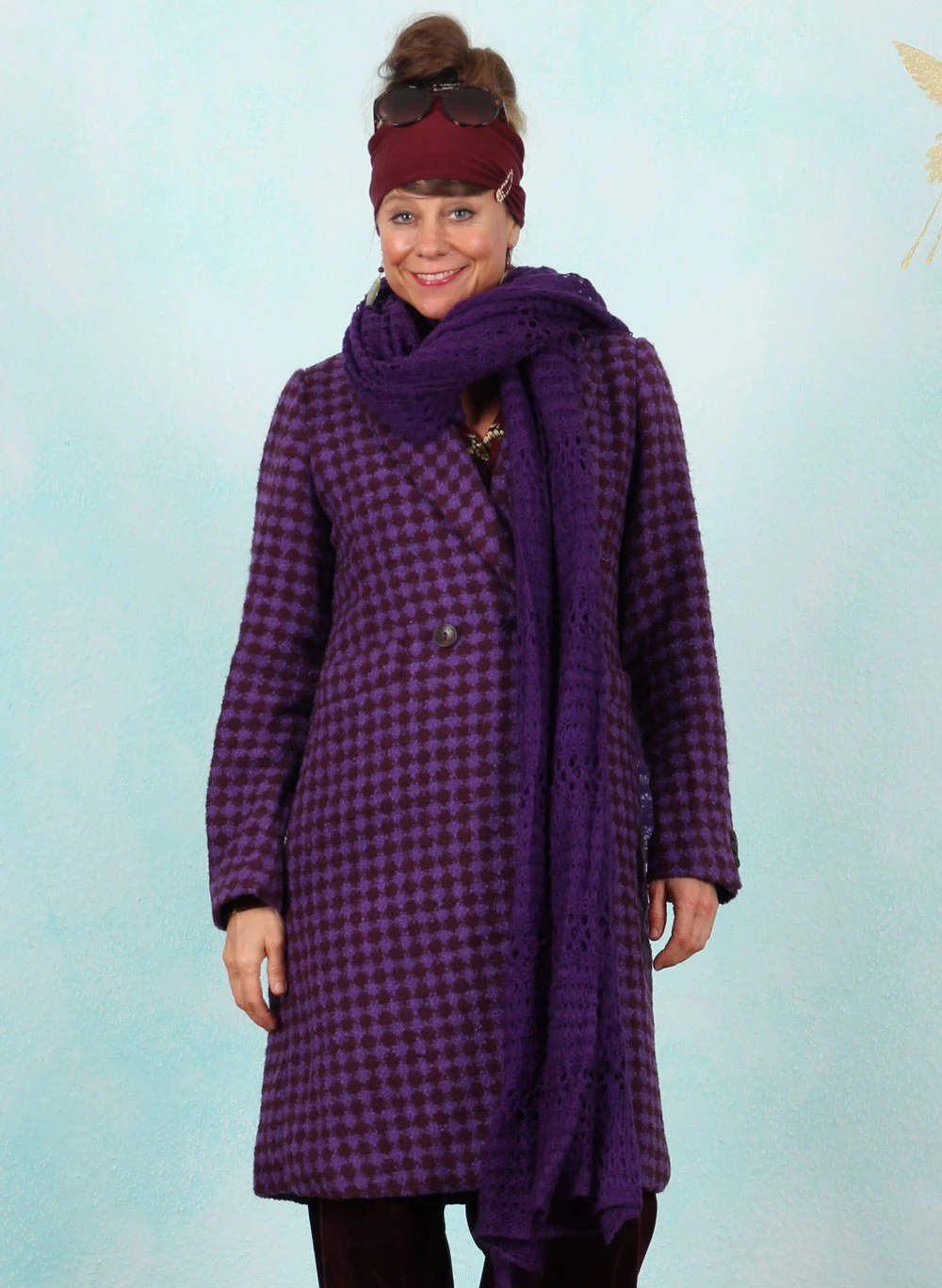 Schal, HV032-MHE-V01, purple - Image 1