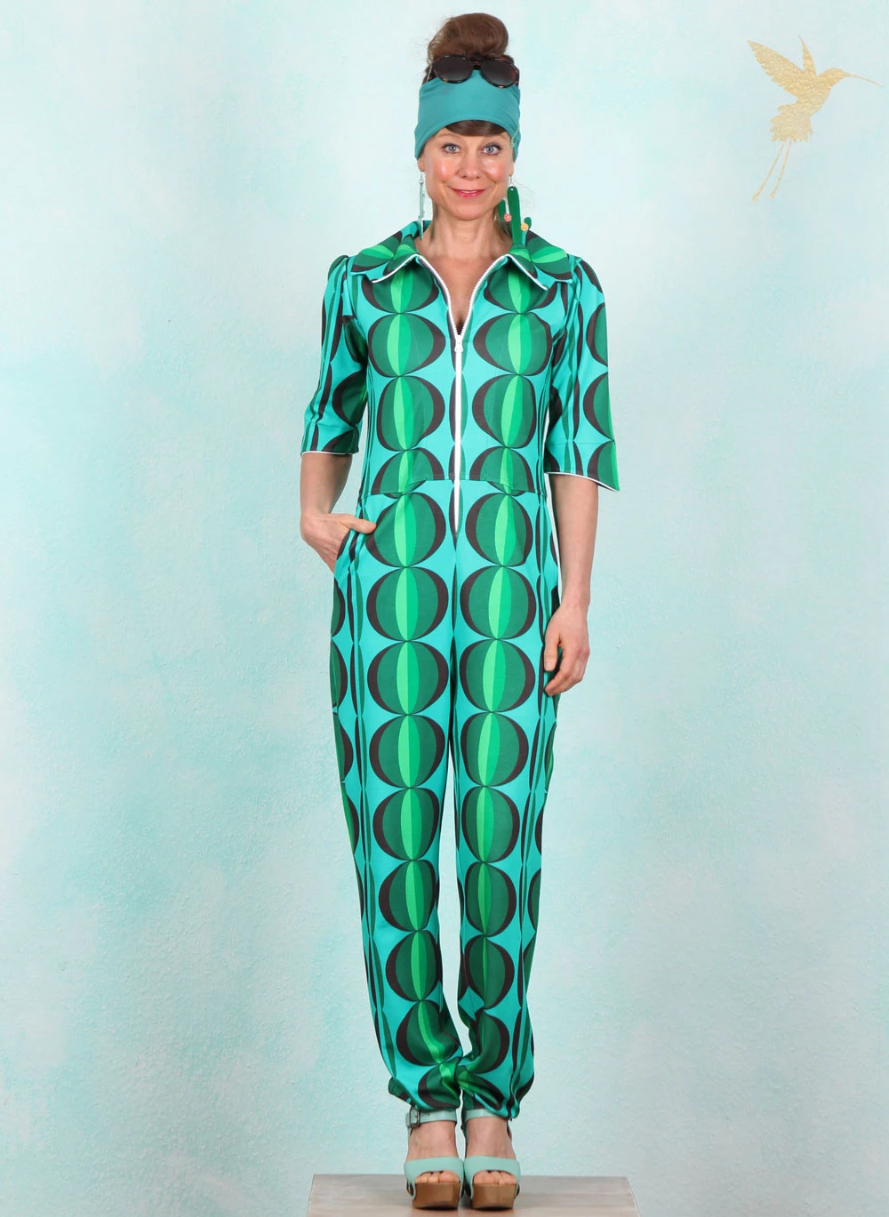 Jumpsuit, JUMP-801, green - Image 1