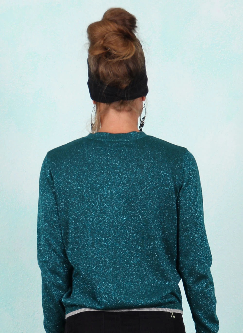 Cardigan, K0891, sparkling-petrol - Image 3