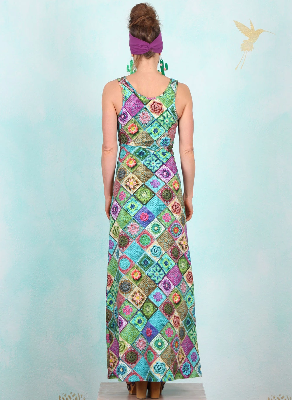 Kleid, LASU2390, blue-multi - Image 3