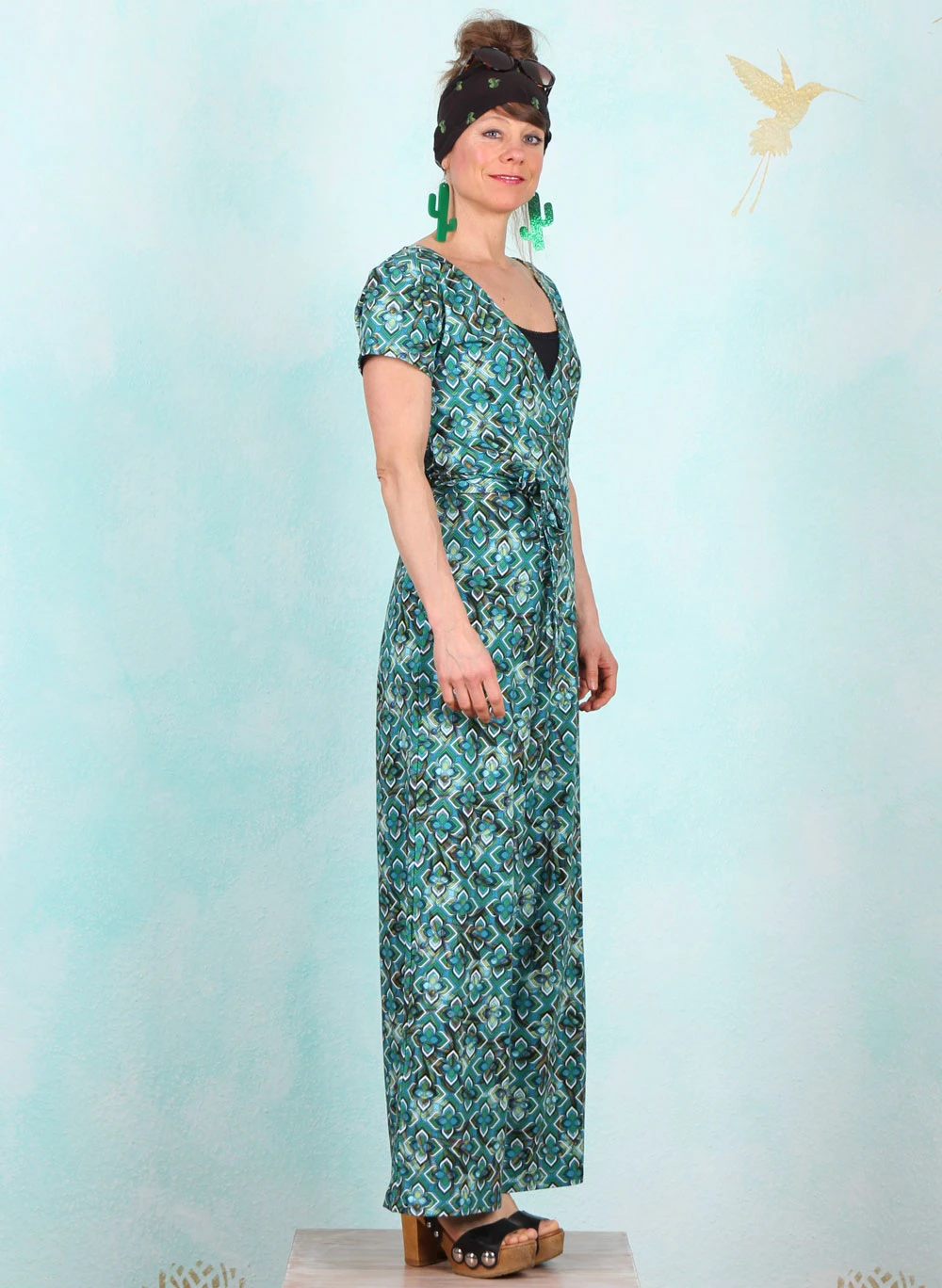Jumpsuit, LASU24151, blue-green - Image 2