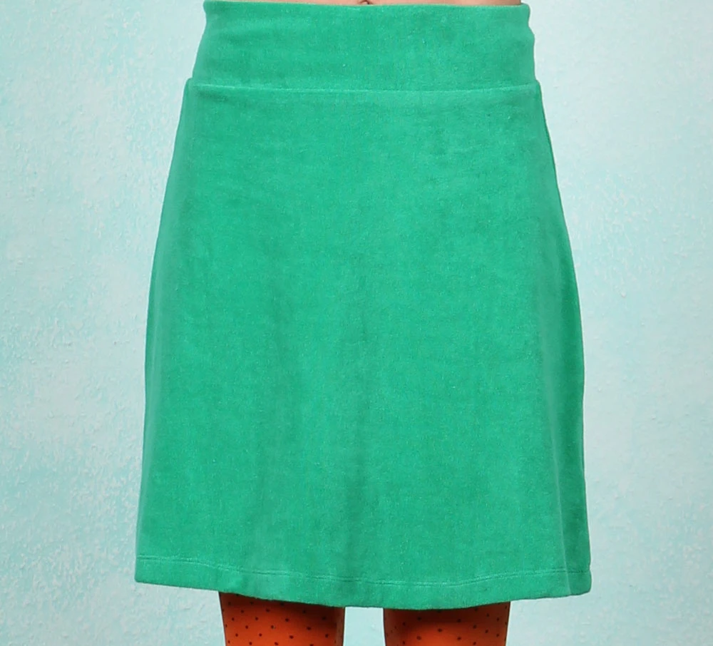 Frottee-Rock, LASU25291, green - Image 1