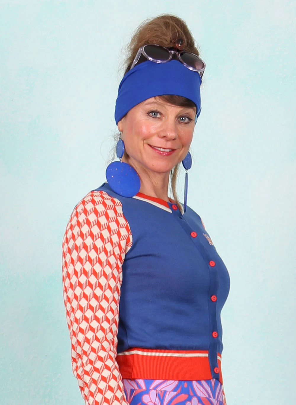 Cardigan, LASU25339, blue - Image 2