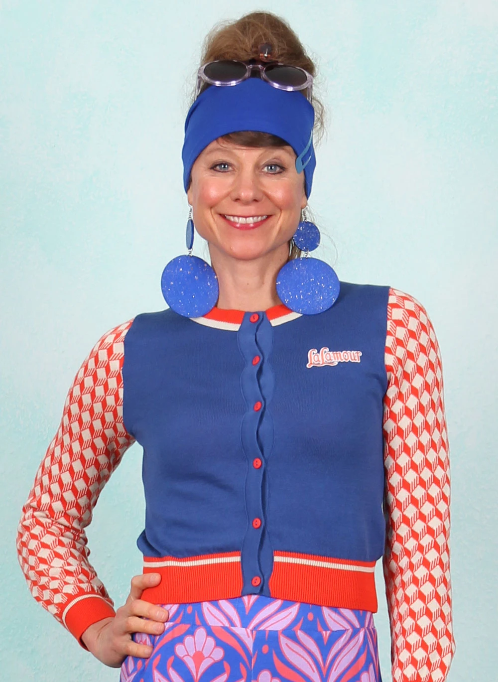 Cardigan, LASU25339, blue - Image 1