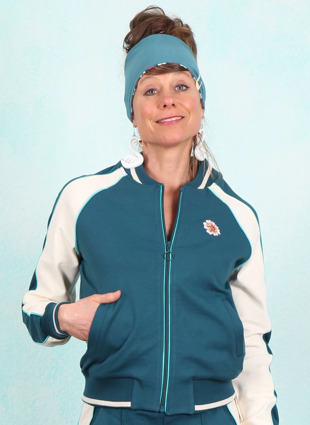 Jacke, LASU26150, petrol - Image 1