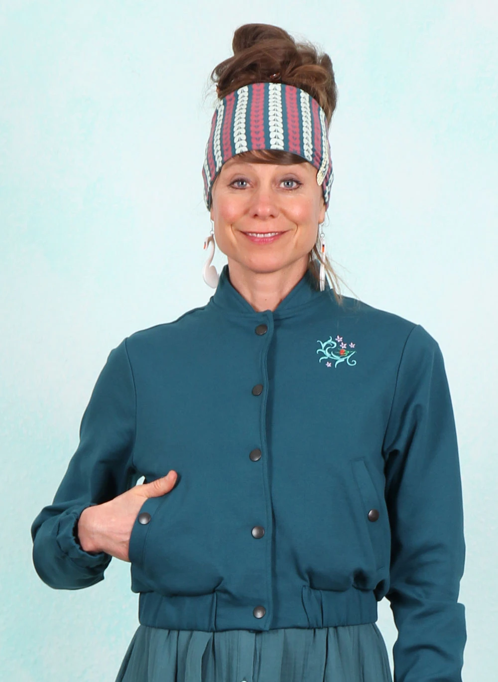 Jacke, LASU2630, petrol - Image 1