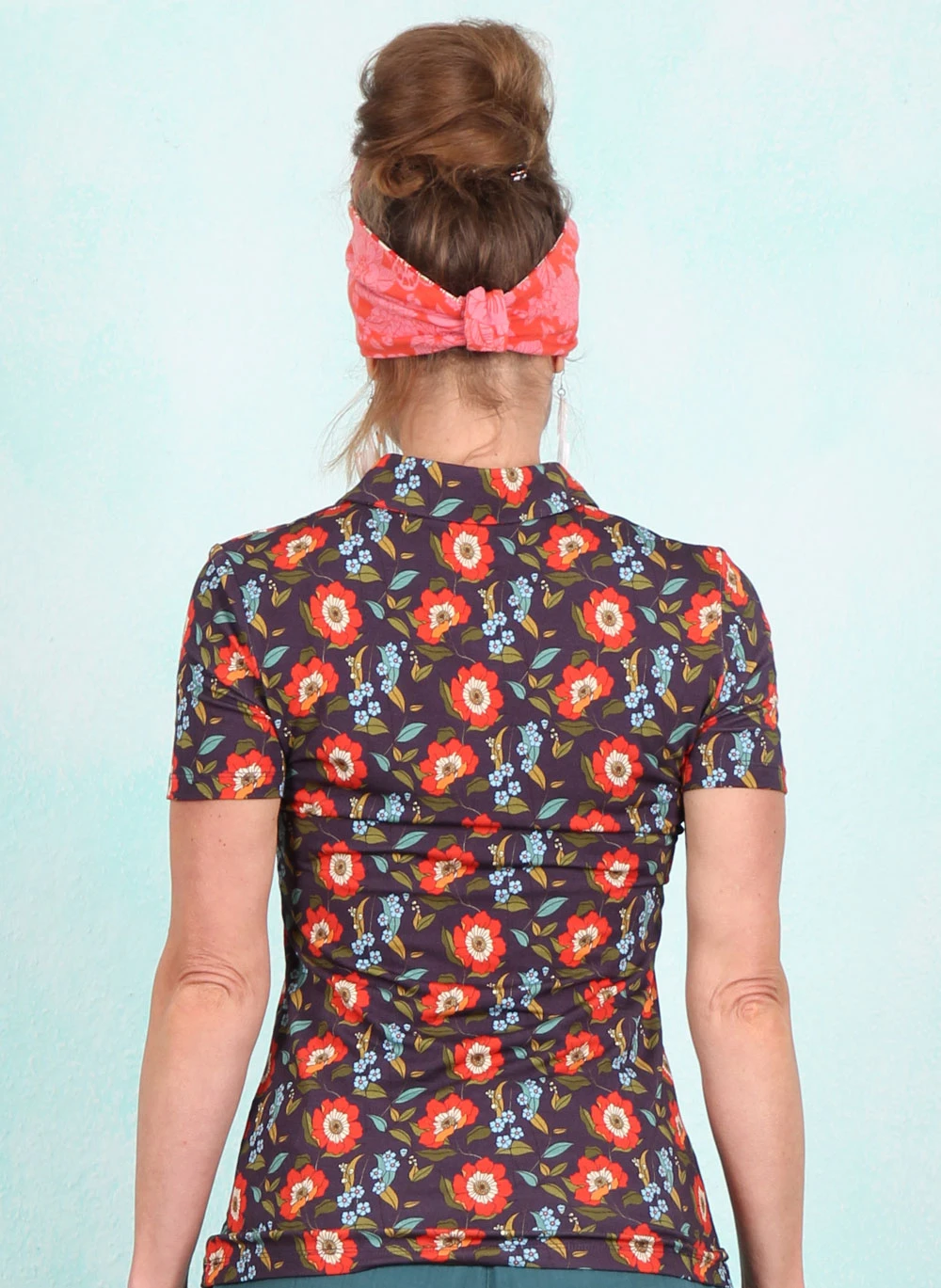 Bluse, LASU26371, purple - Image 3