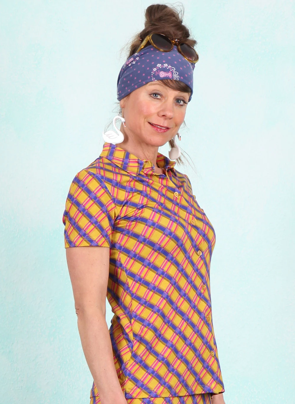 Bluse, LASU26374, yellow-multi - Image 2