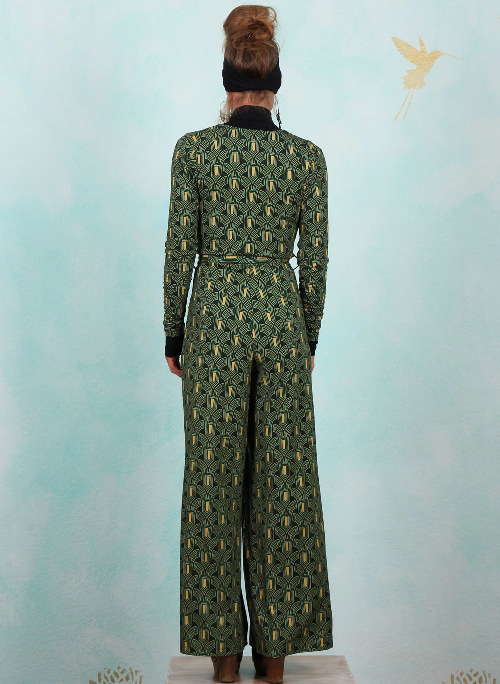 Jumpsuit, LAWI24103, black-green - Image 3